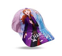 Sun City Frozen - Die Eiskönigin Anna & ELSA Kinder Kappe Mädchen Baseball-Cap Mütze (as3, Numeric, Numeric_54, Lila)