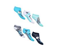 Sun City Frozen - Die Eiskönigin Elsa Kinder Mädchen Sneaker Socken 6 Paar Strümpfe Paket, Größe:23/26