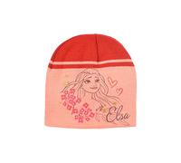 Sun City Frozen - Die Eiskönigin ELSA Kinder Mädchen Winter-Mütze Beanie-Mütze (Rot, 52)