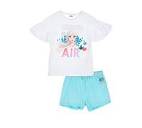 Sun City Frozen - Die Eiskönigin Elsa Mädchen T-Shirt und Short kurze Hose Kinder Sommer-Set (116)