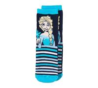 Sun City Frozen - Die Eiskönigin Kinder Mädchen Socken Gumminoppen Stopper-Socken (Dunkel-Blau, EU Schuhgrößensystem, Grundschulkind, Numerisch (von/bis), M, 31, 34)