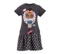 Sun City L.O.L. Surprise! Mädchen Sommer-Kleid Kinder Party-Kleid, Farbe:Grau, Größe Kids:110