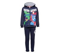 SUN CITY Marvel Avengers Spiderman - Kinder - Sportanzug Jogging Sweatshirt - Herbst Winter, 1299 Avengers Marineblau, 10 Jahre