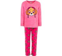 Sun City PawPatrol Schlafanzug für Kinder, Fleece, bequem und warm, Baumwolle, Winter, Rosa, 4 Jahre