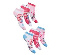 Sun City Peppa Pig Mädchen Sneaker Socken Strümpfe 6 Paar Set für Kinder (31-34)