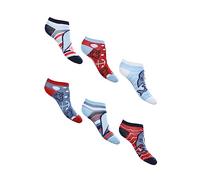 Sun City Peppa Wutz Pig George Kinder Jungen Sneaker Socken 6 Paar Strümpfe Paket, Größe:23/26