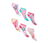 Sun City Peppa Wutz Pig Kinder Mädchen Sneaker Socken 6 Paar Strümpfe Paket, Größe:31/34
