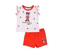 SUN CITY Sommer-Set Minnie Mouse Short und T-Shirt Neugeborene Mädchen 6/24 Monate Zusammensetzung: 100% Baumwolle