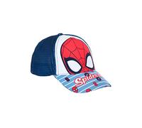 Sun City Spider-Man Kinder Kappe Jungen Baseball-Cap Mütze Sommer-Hut, Farbe:Blau, Größe:52