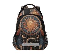 Sun Moon Traumfänger-Rucksäcke für Kinder, Schultasche, Studenten-Rucksack, Büchertasche für Jungen und Mädchen, lässige Tasche, Sun Moon Dream Catcher, Einheitsgröße
