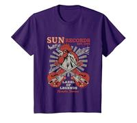 Sun Records Label of Legends T-Shirt, Kinder, Violett, 140