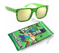 Sun-Staches Minecraft Sonnenbrille von Arkaid - Stilvolle, bequeme und langlebige UV-Schutzbrille für Kinder, Minecraft-Brille mit weicher Tragetasche, offizielles Minecraft-Geschenk für Jungen