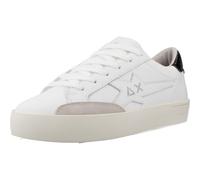 SUN68 Damen Katy Leather Sneaker, Weiss Schwarz, 37 EU
