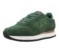 SUN68 Z44201 Sneakers mit Schnürung aus Stoff/Wildleder für Damen, dunkelgrün, 38 EU