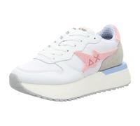 SUN68 Damen-Sneakers Weiß/Rosa 36, Weiß, 39 EU