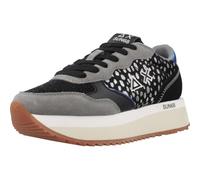 SUN68 Damen Z44214 Big Ally Animaler Nero Grigio Sneaker, Schwarz und Grau, 39 EU