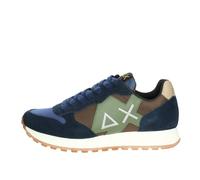 Sun68 Herren Jaki Bicolor T-Shirt, Blau Grün Braun, 43 EU