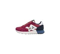 SUN68 Herren Sneakers Low Polyester Z45113, bordeaux, 44 EU