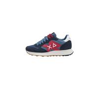 SUN68 Herren Sneakers Low Polyester Z45114, dunkelblau, 44 EU