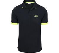 Sun68 Poloshirt Big Logo Fluo Navy - Größe XL Dunkelblau XL