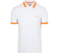 Sun68 Poloshirt Big Stripe Fluo Weiß - Größe XXL Weiß XXL