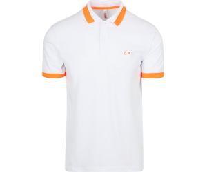 Sun68 Poloshirt Big Stripe Fluo Weiß - Größe XXL Weiß XXL