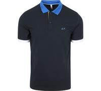 SUN68 Polo 3 Color Way, blau, XXL