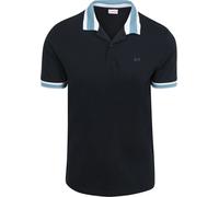 Sun68 Poloshirt Multistripes Collar Navy - Größe L Dunkelblau L