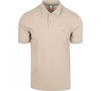 Sun68 Poloshirt Small Stripe Collar Greige - Größe XL Beige XL