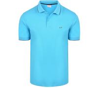 Sun68 Poloshirt Small Stripe Collar Hellblau - Größe XL Blau XL