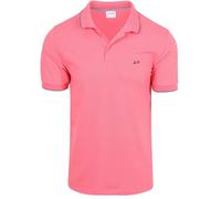 SUN68 Poloshirt Small Stripe Collar Rosa - Grösse 3XL - Herren - Bekleidung - Modern-fit - Stretch -