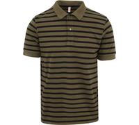 Sun68 Poloshirt Streifen Grün - Größe L Grün L