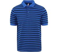 Sun68 Poloshirt Streifen Royal Blau - Größe XXL Dunkelblau XXL