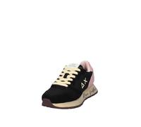 SUN68 Schuhe Ally Vintage Z45207 Damen-Sneakers aus schwarzem Leder, Schwarz , 38 EU