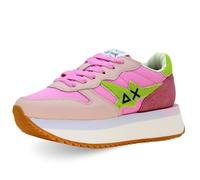 SUN68 Schuhe Big Stargirl Spongee Logo Code CPZ35215-04 Rosa, Rosa Grün Schwarz, 39 EU