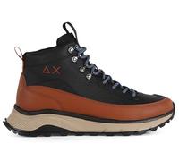 SUN68 Sneaker aus Leder und Stoff Fire & Camping Winter Mid, Schwarz , 40 EU