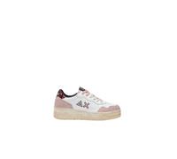 SUN68 Sneaker Basketball Love Lady aus Leder Gold Damen, Dunkelrosa, 40 EU