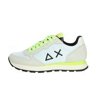 SUN68 Unisex Tom Fluo Sneaker, Bianco, 43 EU