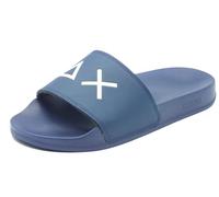 SUN68 X36110 Slippers Logo Navy Blue Hausschuhe für Herren aus Gummi, marineblau, 41 EU
