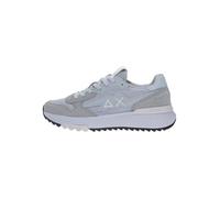 SUN68 Z35121 Sneaker mit Schnürung aus Stoff/Wildleder für Herren, hellgrau, 44 EU