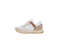 SUN68 Z36207 Ally Vintage Blanc Crème Chaussures de Sport Pour Femme en daim et Tissu, Blanc crème., 37 EU