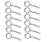 SunaOmni 30 Stück Tier Schlüsselanhänger Hoop Herren Schlüsselanhänger & Schlüsselanhänger Schlangenkette Schlüsselanhänger Schlüsselanhänger Tragbare Metall Schlüsselanhänger Tasche Diy Craft Silber