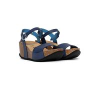 Sunbay Leder-Keilsandaletten "Mateo" in Dunkelblau - Größe 40 | Damen Sandalen