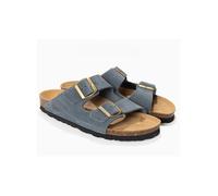Sunbay Leder-Pantoletten "Trefle" in Grau - 52% | Größe 38 | Damen Pantoletten
