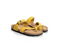 Sunbay Leder-Zehentrenner "Tulipe" in Gelb - Größe 38 | Damen Sandalen