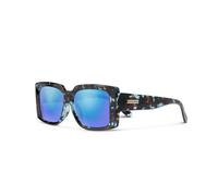 Suncloud Astoria Polarisierte Sonnenbrille - 100% UV-Schutz - Bequeme Passform, Trendiges Design - Für Damen & Herren - Blaue Schildkröte + Polarisierte Blaue Verspiegelte Gläser