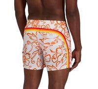 Sundek Herren Badeshorts Mann Mit Elastischem Bund Und Archive Hibiscus Druck Sk23 Weiß Xl