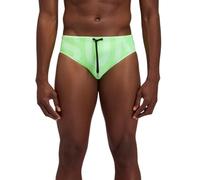 SUNDEK Swim Brief, Herren-Slip mit Logo, Fluo Green 01, L