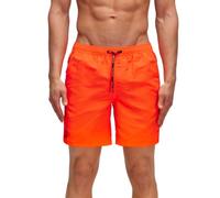 Sundek Strandshorts Für Männer Mann Badeanzug Mittellang Elastischer Taillengummi Ikonischer Taft Orange Größe M