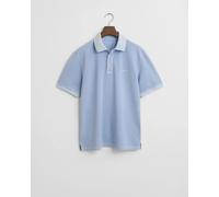 GANT Herren Poloshirt Sunfaded Slim Fit mit Label-Stitching Fresh Blue M